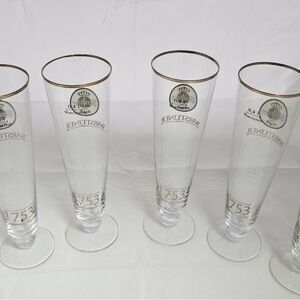 Clear Glass Beer Pilsner Set of 6